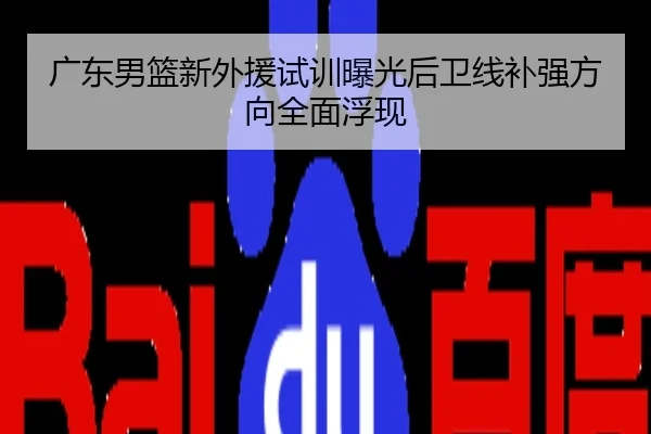 广东男篮新外援试训曝光后卫线补强方向全面浮现